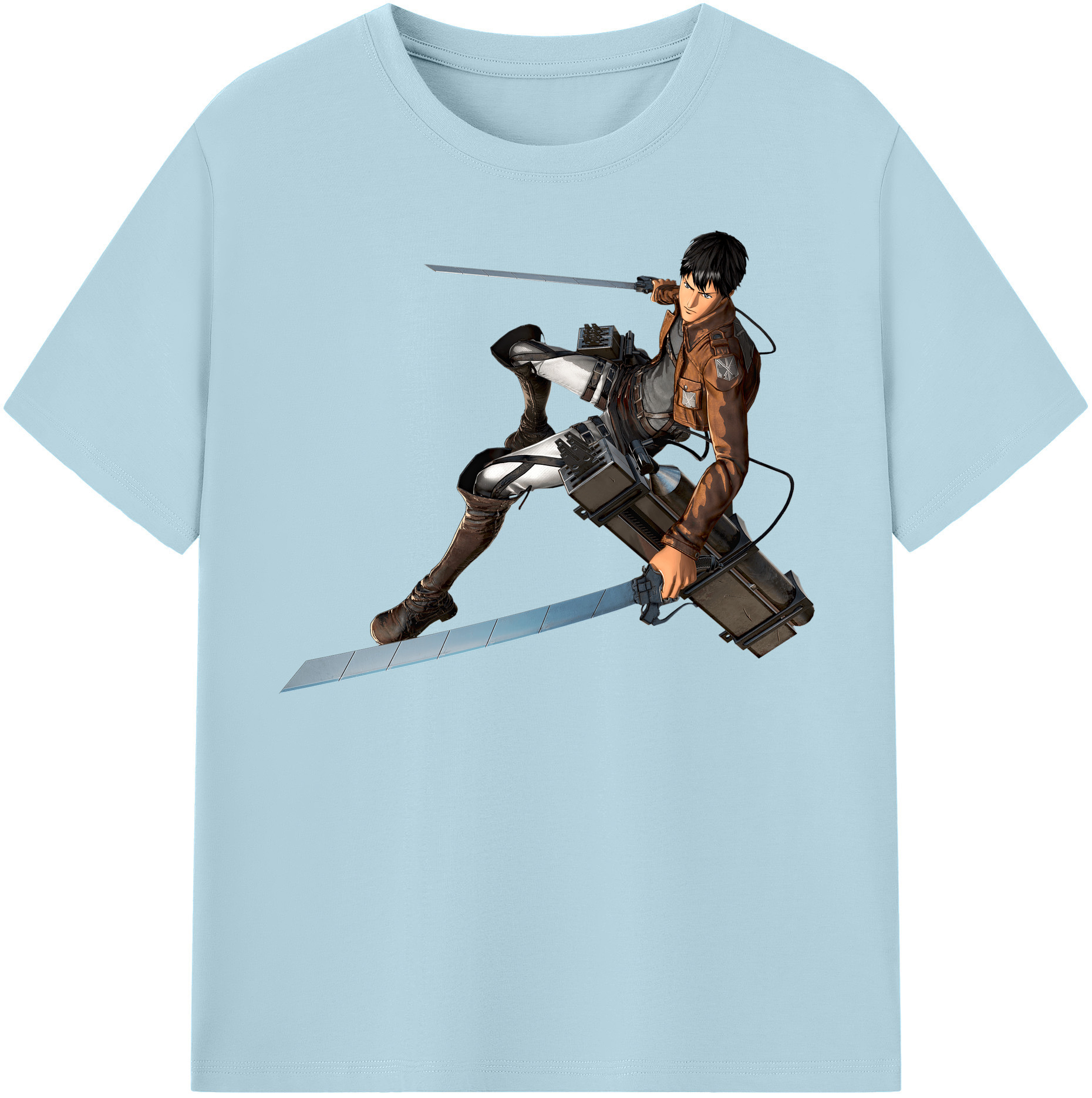 （画像用） 進撃の巨人 ベルトルト・フーバー Attack on Titan Bertholdt Hoover 綿100％半袖Tシャツ（フロントプリント）